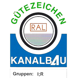 Siegel Gütezeichen Kanalbau